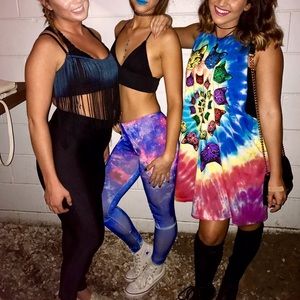 Galaxy print leggings